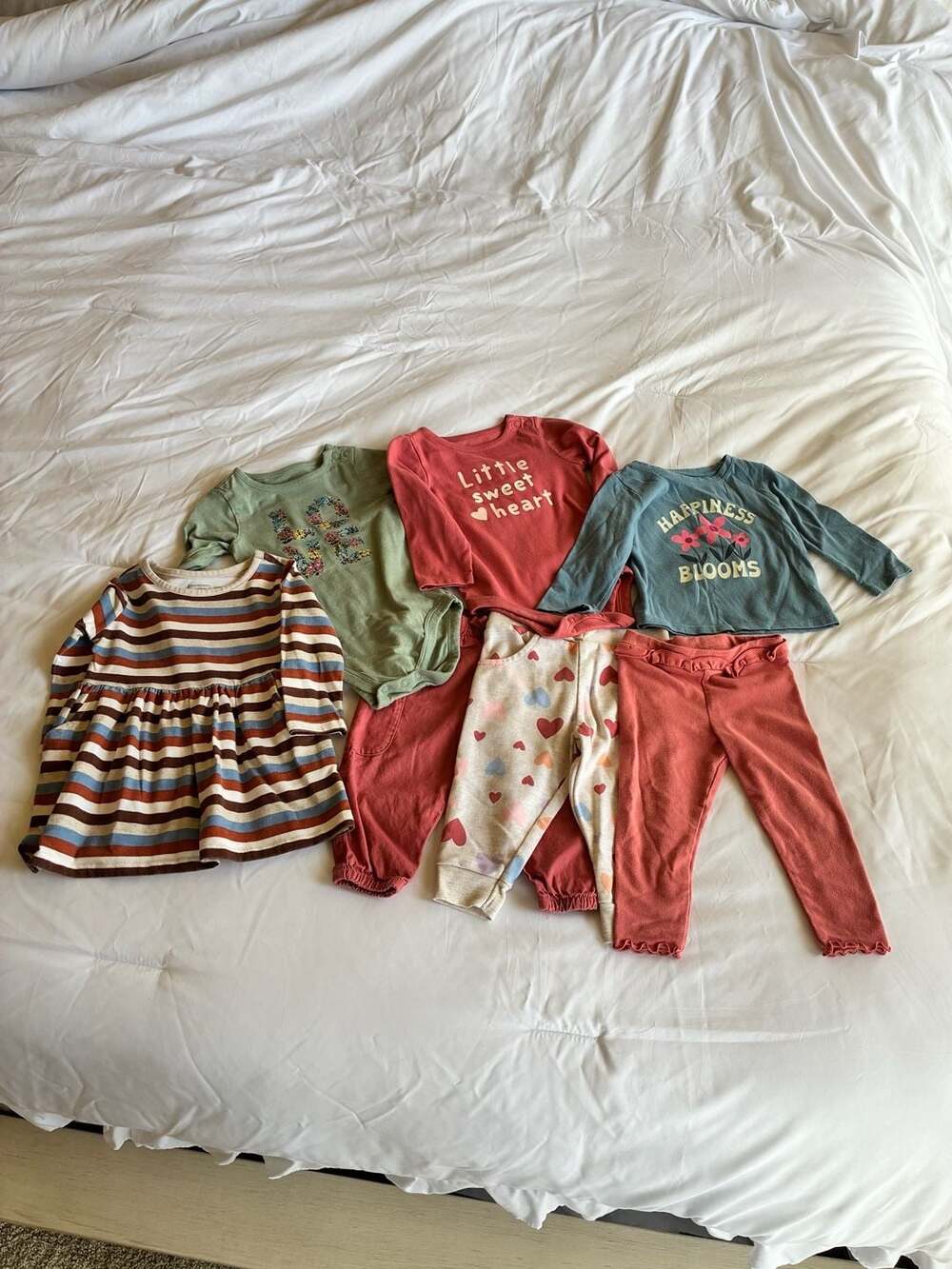 Garanimals Toddler Girls Clothing Lot Assorted Tops and Pants 12M